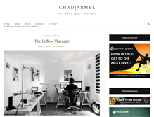 Tablet Screenshot of chadarmel.com